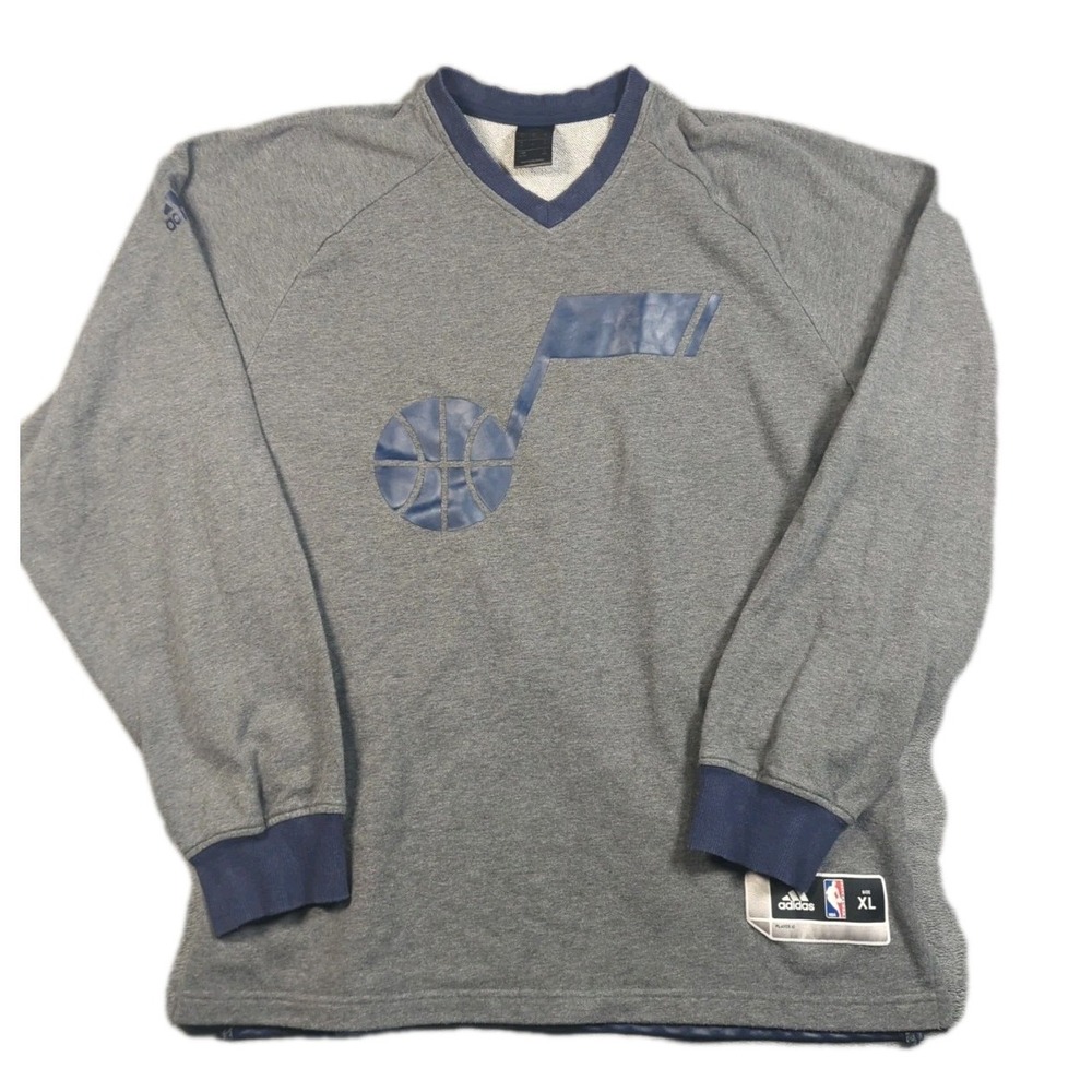 Adidas Vintage Utah Jazz On-Court Shooting Sweatshirt Men's XL NBA Long Sleeve